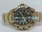 Copy Rolex GMT-Master II Black Dial Black & Silver Ceramic Bezel Gold Case Watch